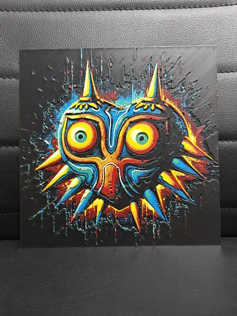 HueForge model: Majora's Mask by TheHueforgeLady