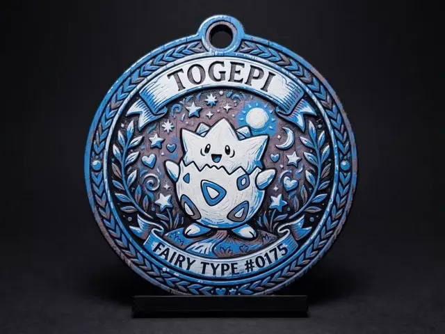HueForge model: Togepi #0175 - Pokemon Ornament by LED