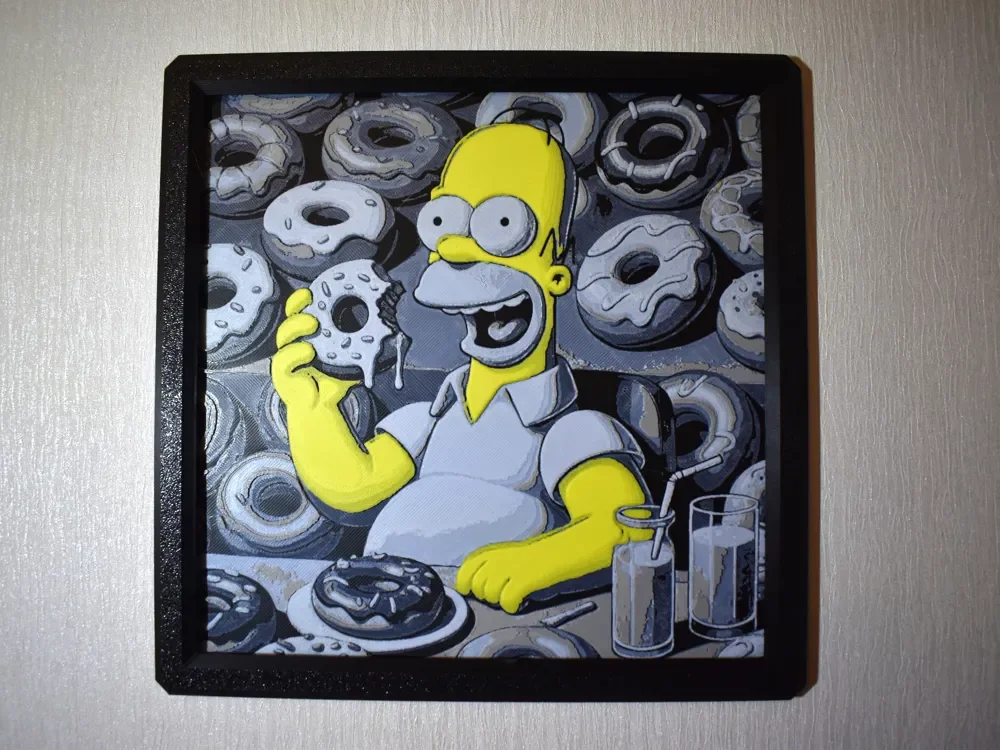 Homer Simpson Hueforge by Chris B HueForge model: Homer Simpson Hueforge by Chris B