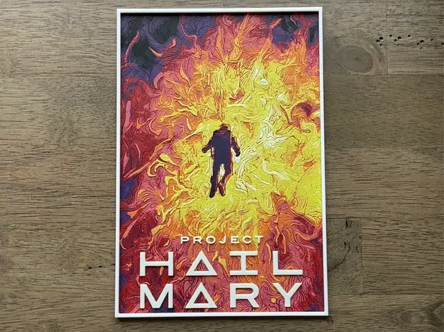 HueForge model: Project Hail Mary (2026) Hueforge Movie Poster by NiiON