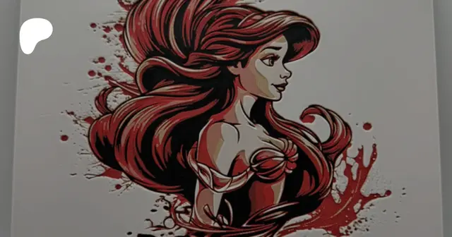 HueForge model: Ariel - The Little Mermaid - Hueforge by Canadian Gamer