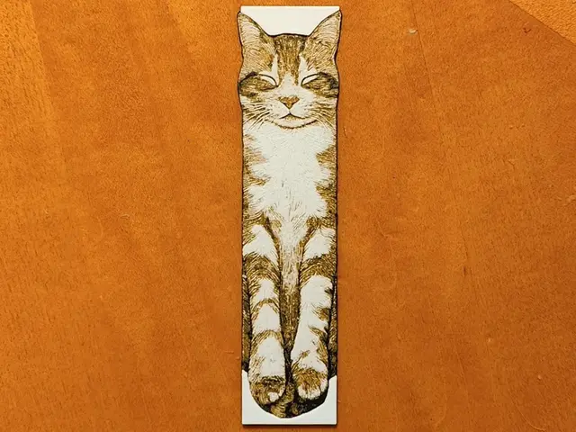 HueForge model: Paws and Pages Bookmark - Hueforge by Sarge
