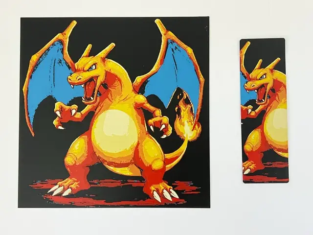 HueForge model: Charizard - Bookmark / Portrait by 3djd