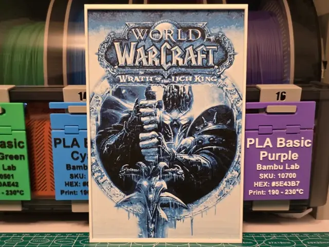 HueForge model: World of Warcraft: Wrath of the Lich King Hueforge by Lumpy3D