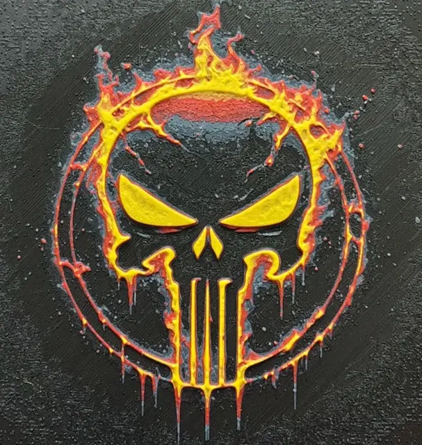 Burning Punisher HueForge