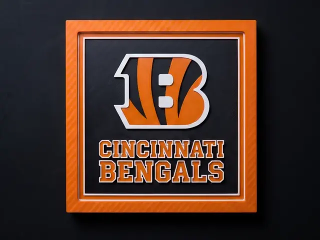 HueForge model: Cincinnati Bengals Logo - 3 Colour by LED