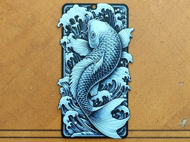 HueForge model: Koi Fish Carp Bookmark - Version 2 - Hueforge by Sarge