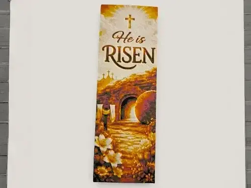 HueForge model: He is Risen Easter 50mm x 150mm Bookmark by MythicHue's