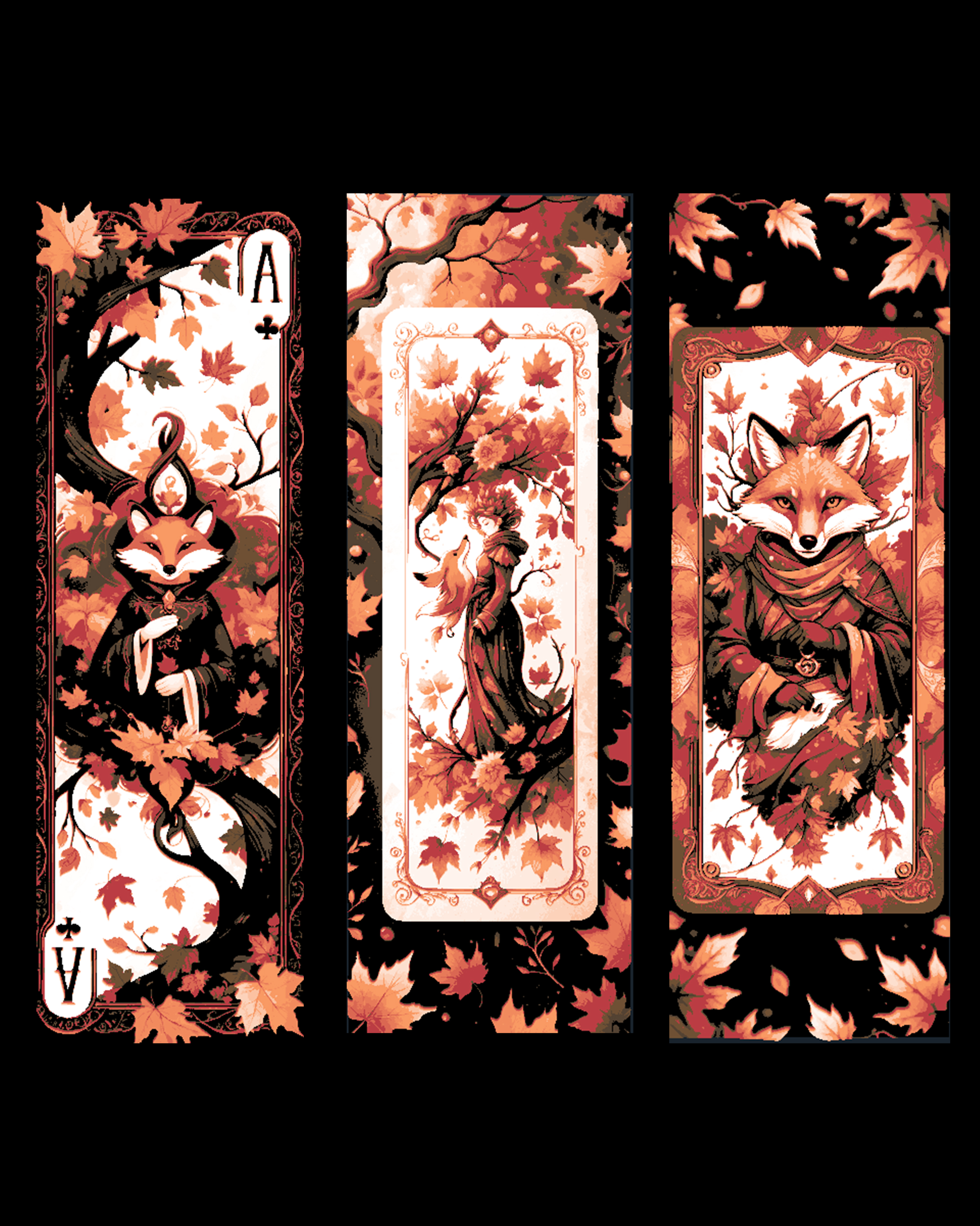 The Spirit of the Fox - Art Cards as Bookmarks by BooneCo3d HueForge model: The Spirit of the Fox - Art Cards as Bookmarks by BooneCo3d