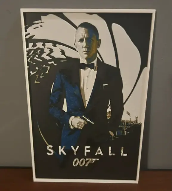 HueForge model: Hueforge Movie Poster - Skyfall 007 - by JoDau