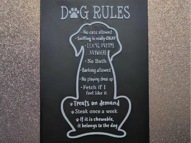 HueForge model: Dog rules - 2 colours by 3dGlow