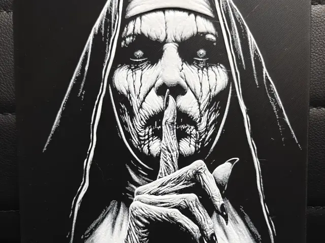 HueForge model: The Nun Conjuring NO AMS REQUIRED by TheHueforgeLady