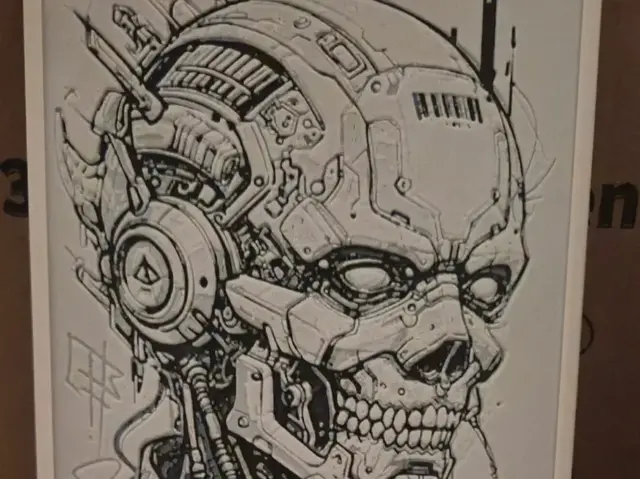 HueForge model: Robot Mechanical hueforge by Buntsta