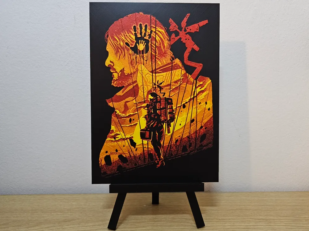 Death Stranding-Sam Porter Bridges Hueforge by Opao HueForge model: Death Stranding-Sam Porter Bridges Hueforge by Opao