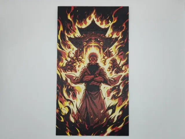 HueForge model: Sukuna Fire Jujutsu Kaisen by Kactus Fpv