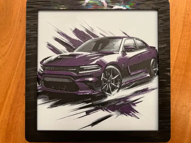 HueForge model: Dodge Charger(Modern) by JustBe 3D Printing