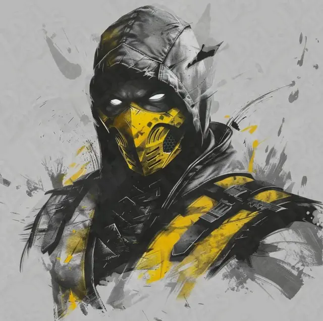 HueForge model: Scorpion (Mortal Kombat) Hueforge by LoFi Layers