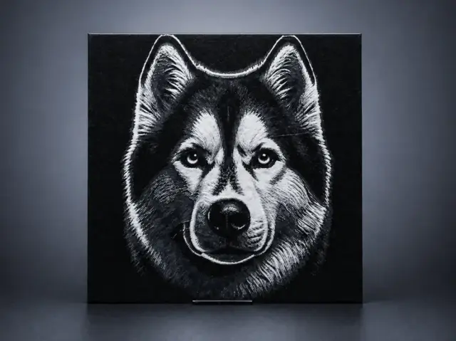 HueForge model: Siberian Husky dog by Aleksandr