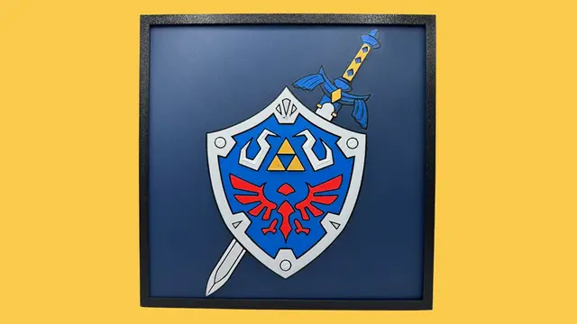 Master Sword & Hylian Shield - Legend of Zelda Hueforge
