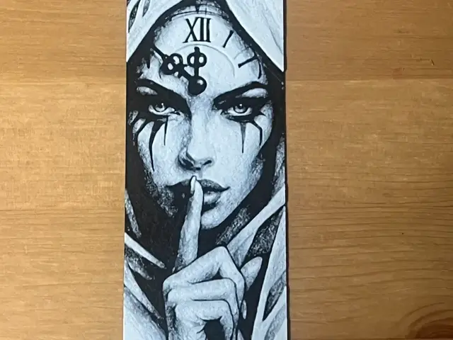 HueForge model: woman bookmark by Morganja