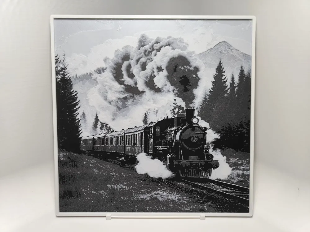Steam Train - Hueforge by BeaN HueForge model: Steam Train - Hueforge by BeaN