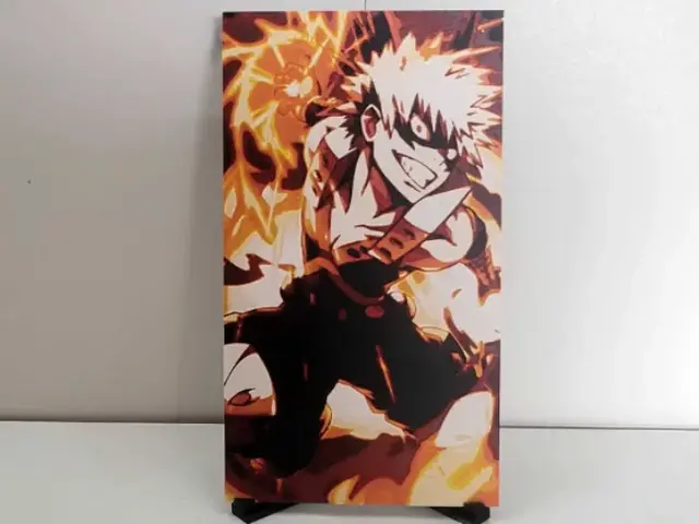 HueForge model: Katsuki Bakugo by Poly3D