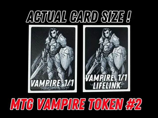 HueForge model: Vampire Token #2 - Magic the Gathering by Canadian Gamer