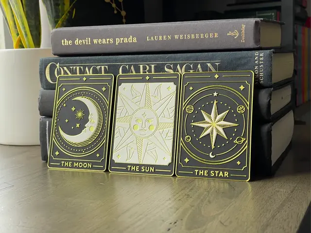 HueForge model: Tarot Card (Set Of 3) Hueforge Bookmarks by NiiON