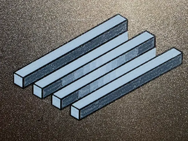 HueForge model: Optical Illusion:Three or Four Bars? Black/White by AirMechDesigns