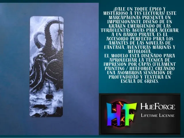 HueForge model: Bookmark Epic Kraken v2 by FYTY112
