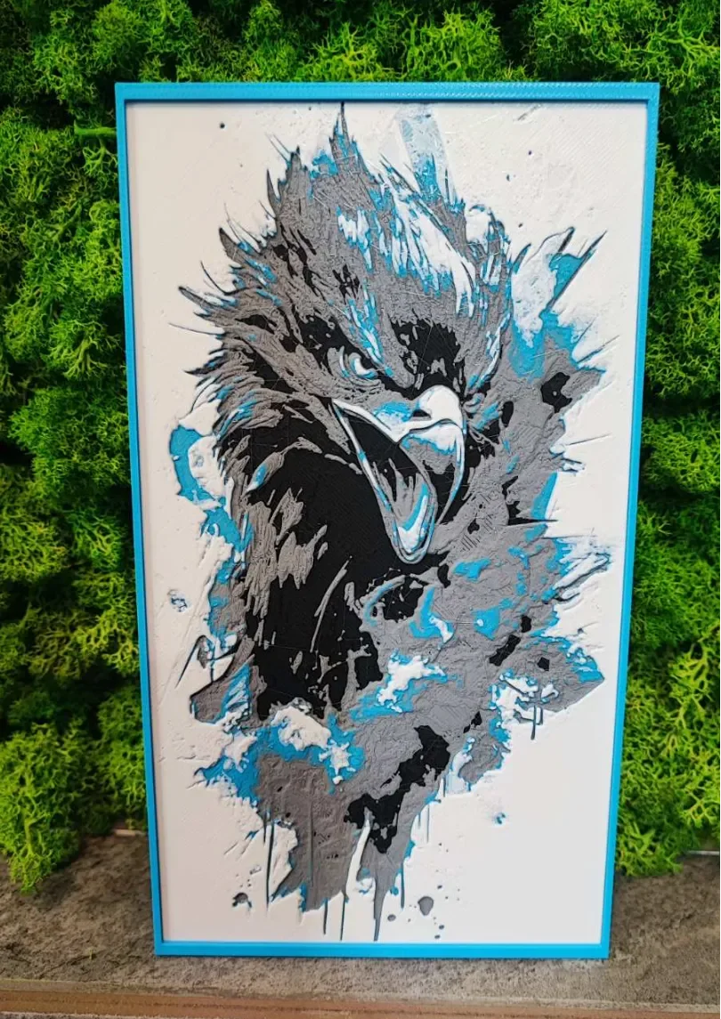 Eagle art by Garuda3D HueForge model: Eagle art by Garuda3D