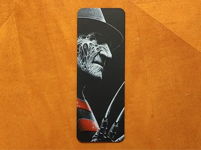 HueForge model: Freddy Krueger Bookmark - Hueforge by Sarge