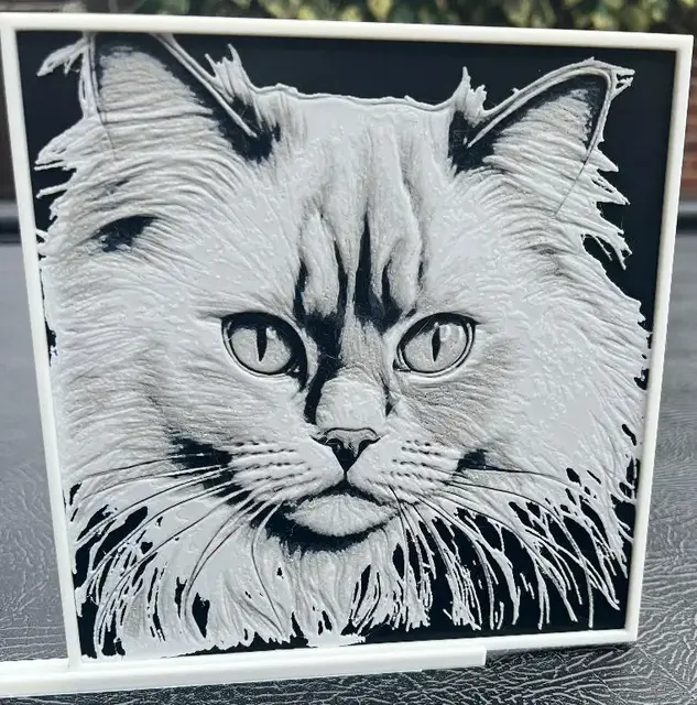 HueForge model: Ragdoll Cat Hueforge wall art by Leafy