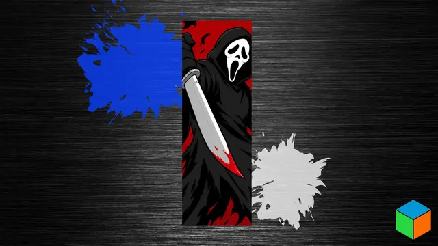 HueForge model: What's Your Favorite Scary Movie? — Ghostface Bookmark 🔪 by 3D Prints By Vic