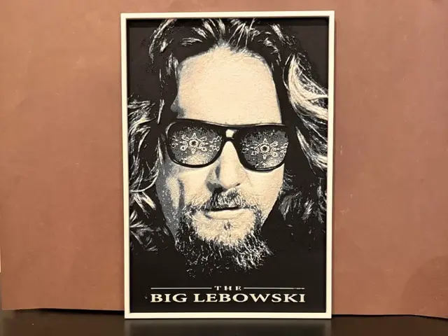 HueForge model: The Big Lebowski Hueforge by Estiv