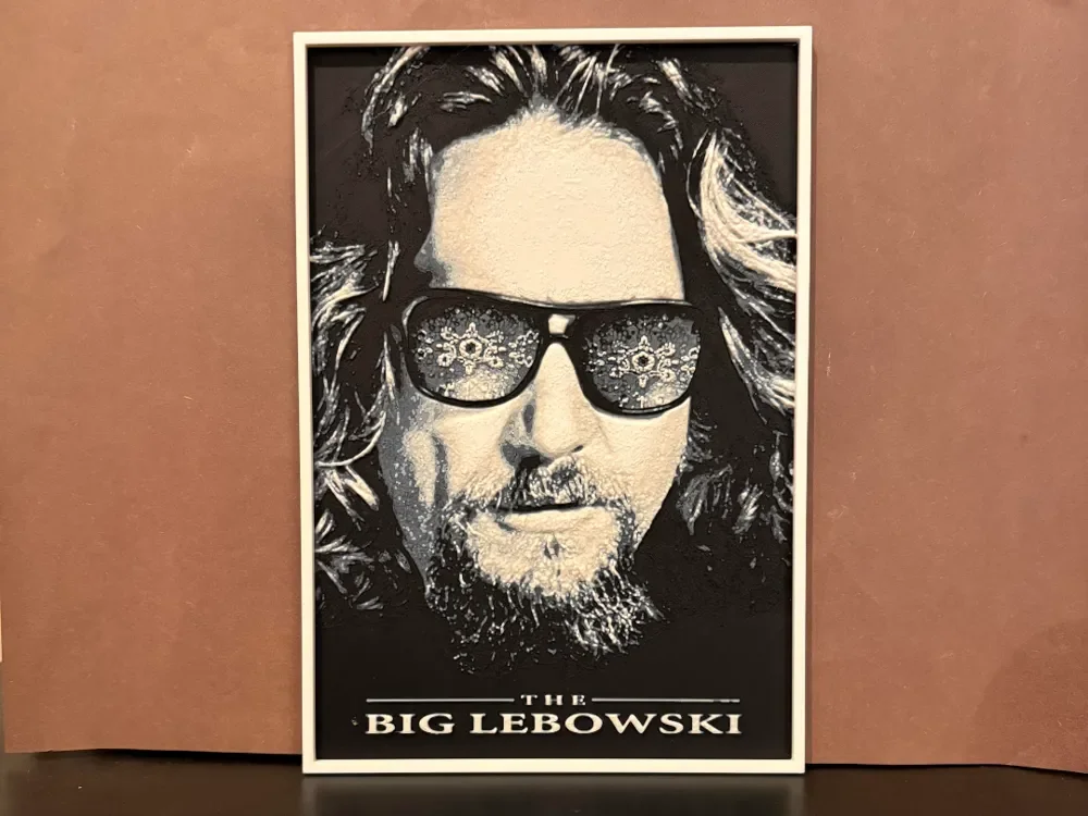 The Big Lebowski Hueforge by Estiv HueForge model: The Big Lebowski Hueforge by Estiv