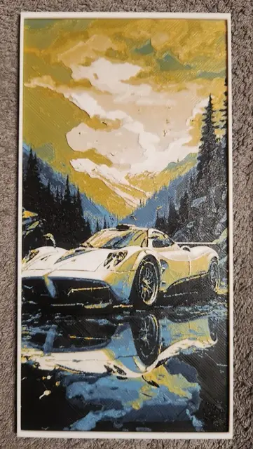 HueForge model: Pagani Zonda - HueForge by keko