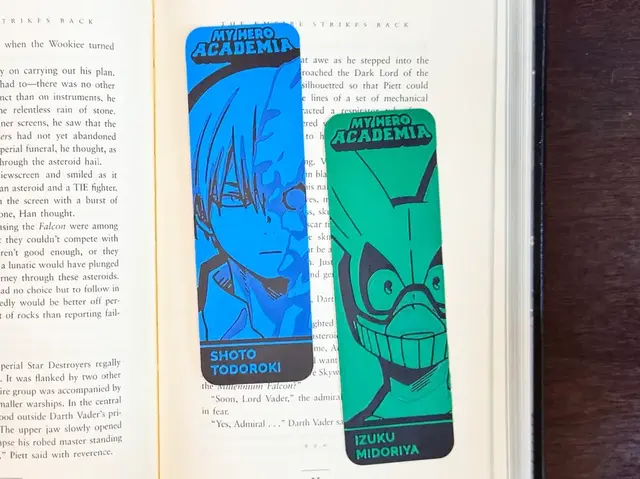 HueForge model: My Hero Academia Bookmarks - Deku and Shoto by Artful Creator