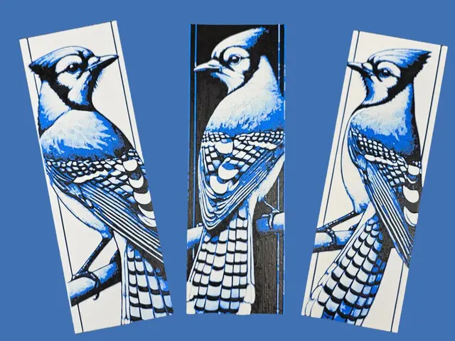 HueForge model: Blue Jays Bookmarks by BusyKikiBee