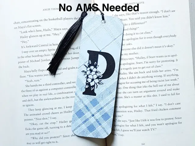 HueForge model: Bookmark. Monogram P, Hueforge. by Dame Jo