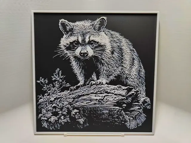 HueForge model: Racoon - Hueforge by BeaN