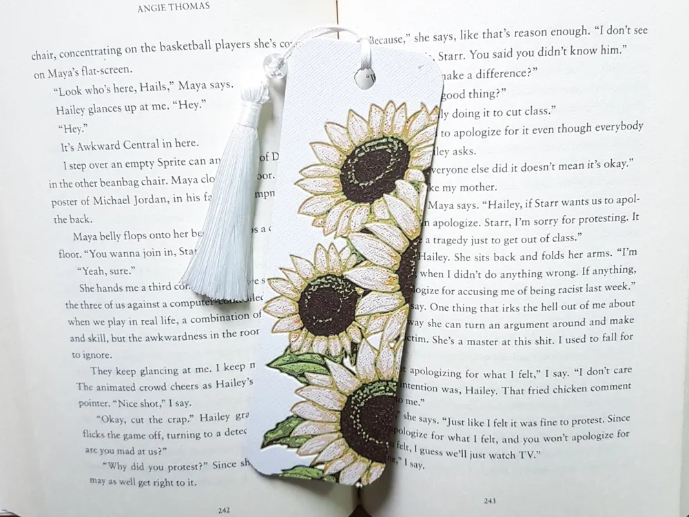 Bookmark, Sunflowers by Dame Jo HueForge model: Bookmark, Sunflowers by Dame Jo