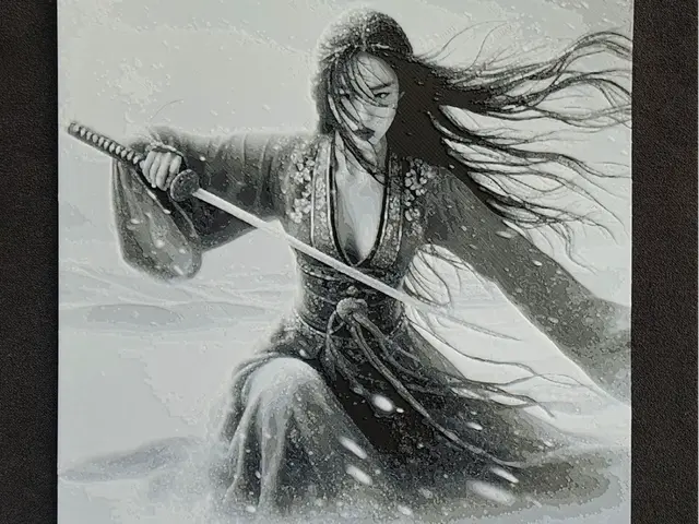 HueForge model: Samurai girl X. HueForge by fD.667