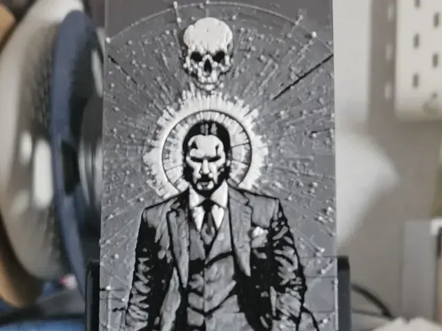 HueForge model: John Wick Bookmark by Mano's 3d_Art