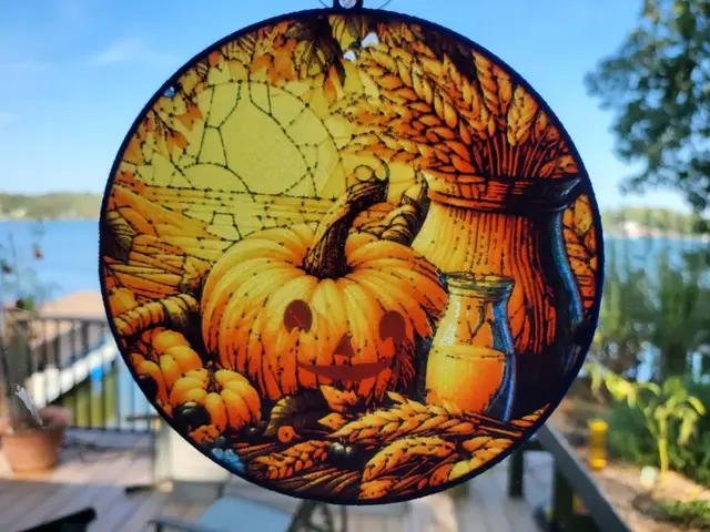 HueForge model: HueForge Stained Glass Jack-O-Lantern by tlavedas