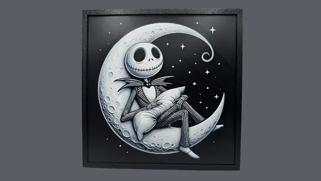 HueForge model: Jack Skellington - Nightmare Before Christmas Hueforge by Canadian Gamer