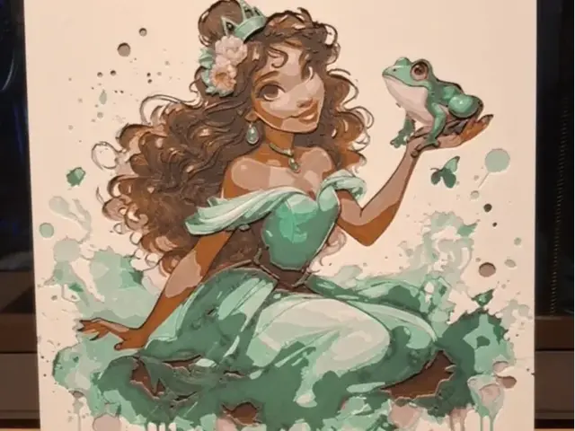 HueForge model: Princess and the Frog - Tiana - Hueforge by 3dGlow