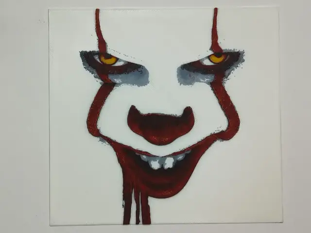 HueForge model: It - the clown face - hueforge by Altf4-Formation