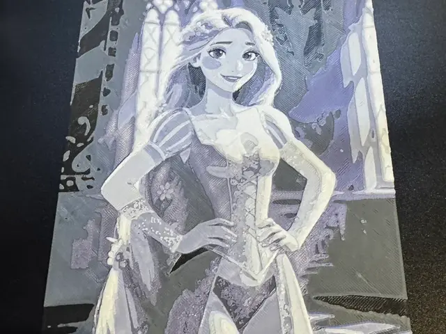 HueForge model: Hueforge Rapunzel Relaxed by World of Glt 3d