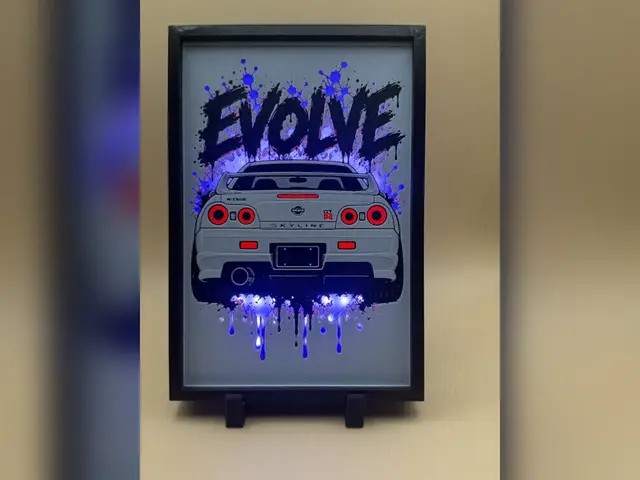 Nissan Skyline GT-R R33 EVOLVE HueForge Print